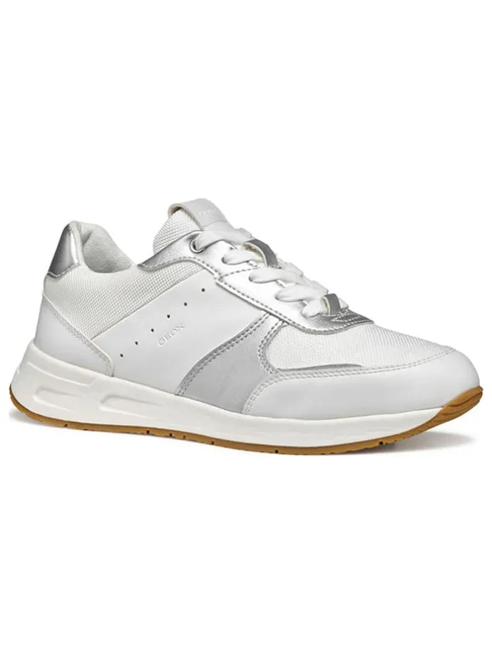 Sneakers in Weiß/ Silber