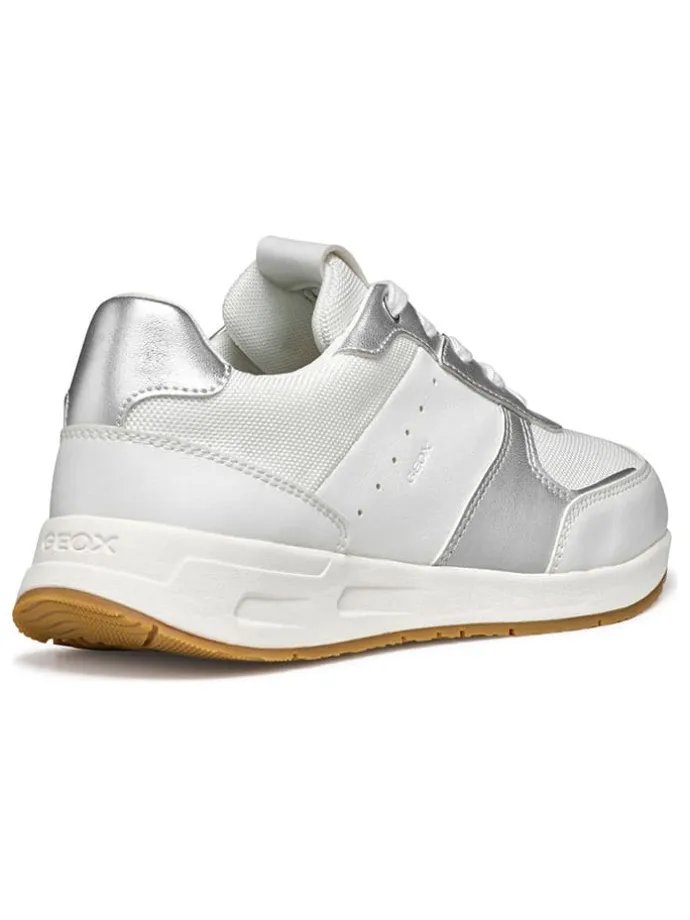 Sneakers in Weiß/ Silber