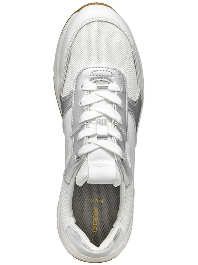 Sneakers in Weiß/ Silber