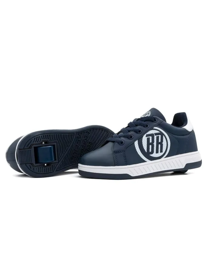 Sneakers mit Rollen in Dunkelblau/ Weiß