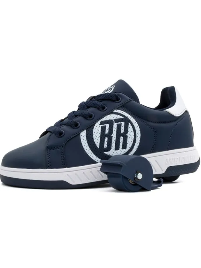 Sneakers mit Rollen in Dunkelblau/ Weiß