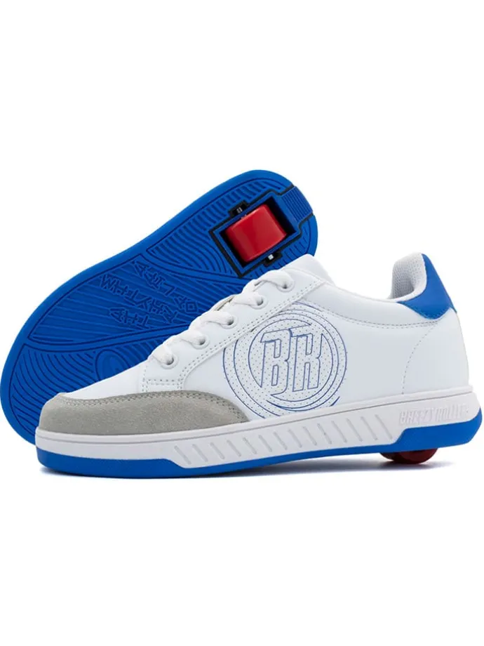 Sneakers mit Rollen in Weiß/ Blau