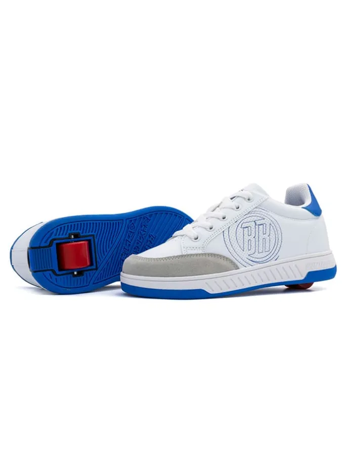 Sneakers mit Rollen in Weiß/ Blau
