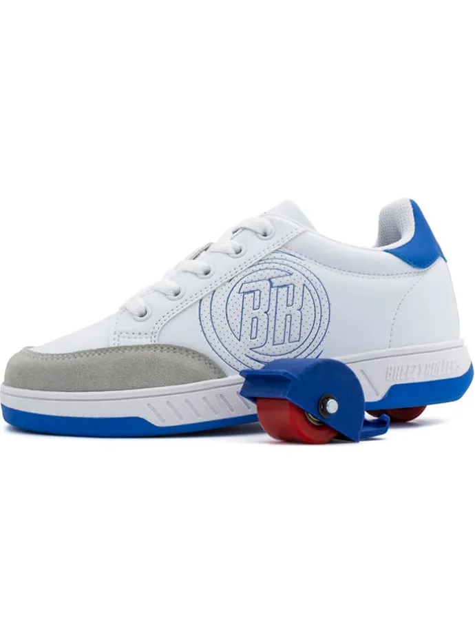 Sneakers mit Rollen in Weiß/ Blau