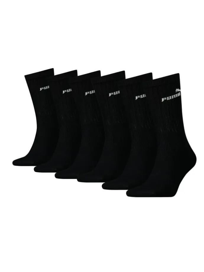 Socken CREW SOCK 6P in 200 - black