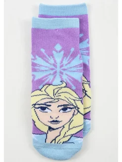 Socken "Frozen" in Hellblau/ Lila