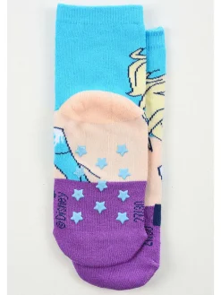 Socken "Frozen" in Hellblau/ Lila