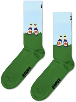 Socken in Hellblau/ Grün