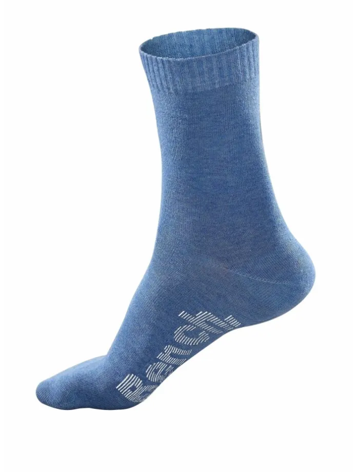 Socken in jeans-meliert
