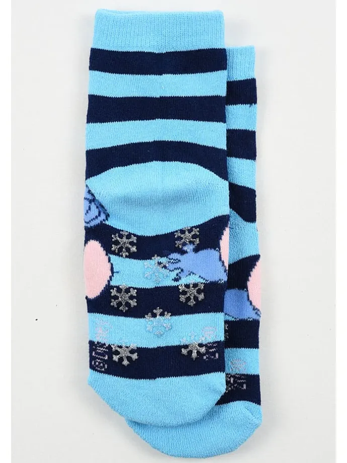 Socken "Lilo & Stitch" in Hellblau/ Dunkelblau