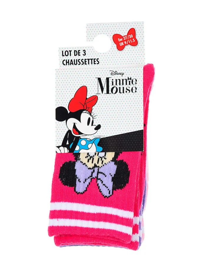 Socken "Minnie" in Pink/ Weiß
