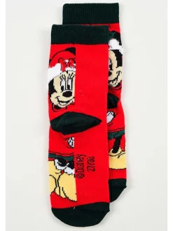 Socken "Minnie" in Rot/ Schwarz