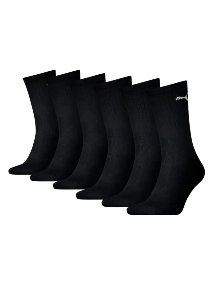 Socken PUMA UNISEX CREW SOCK 6P ECOM in 200 - black