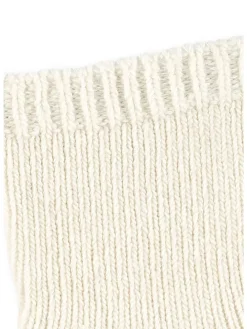 Socken Wolle in ecru farbend