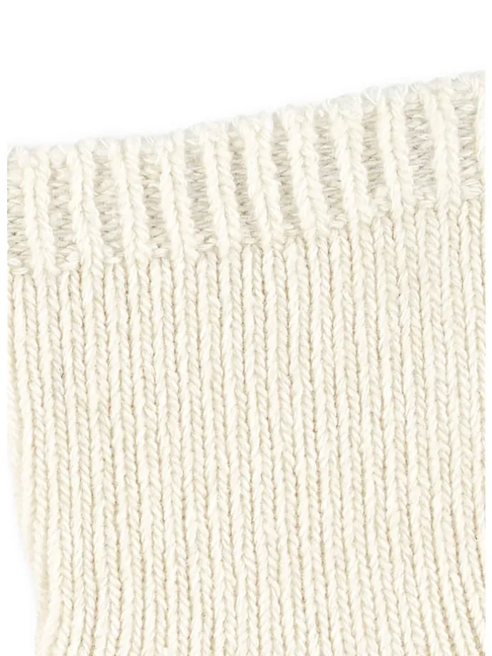 Socken Wolle in ecru farbend