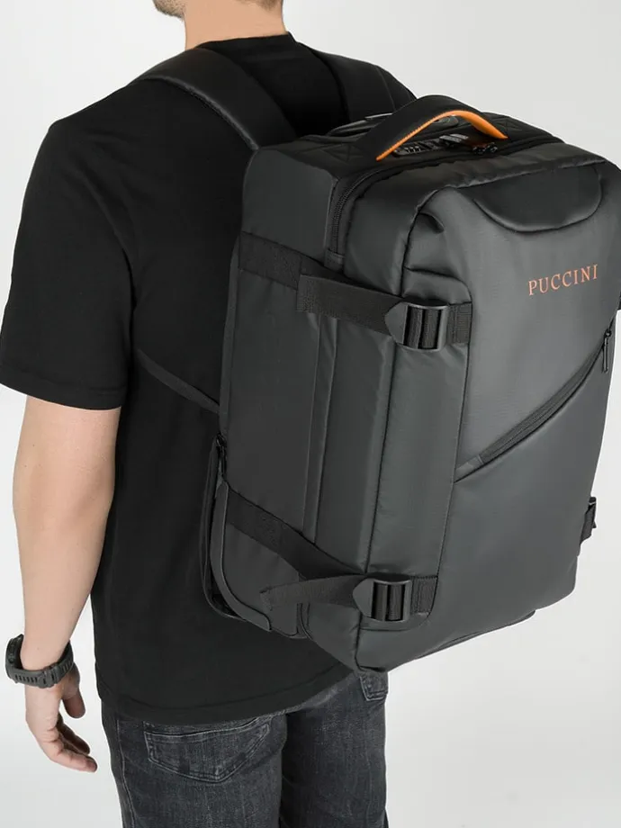 Softcase-Trolley "Colorado" in Schwarz - (B)35 x (H)51 x (T)20 cm