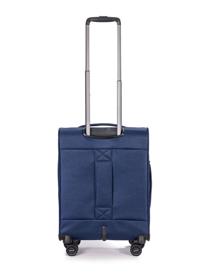Softcase-Trolley "Mix" in Dunkelblau - (B)39 x (H)55 x (T)20 cm