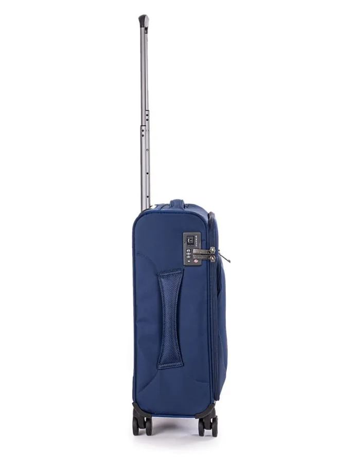 Softcase-Trolley "Mix" in Dunkelblau - (B)39 x (H)55 x (T)20 cm