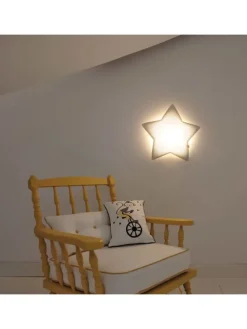 Softlampe Nachtlicht/Wandlampe Stern, Schnur & Stecker