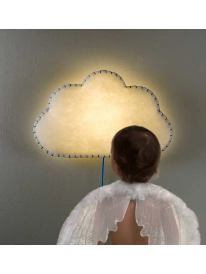Softlampe Nachtlicht/Wandlampe Wolke, Schnur & Stecker