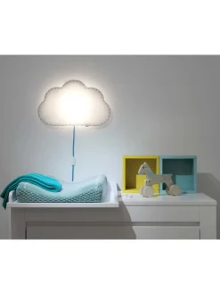 Softlampe Nachtlicht/Wandlampe Wolke, Schnur & Stecker
