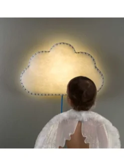 Softlampe Nachtlicht/Wandlampe Wolke, Schnur & Stecker