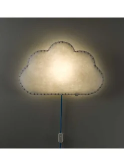 Softlampe Nachtlicht/Wandlampe Wolke, Schnur & Stecker