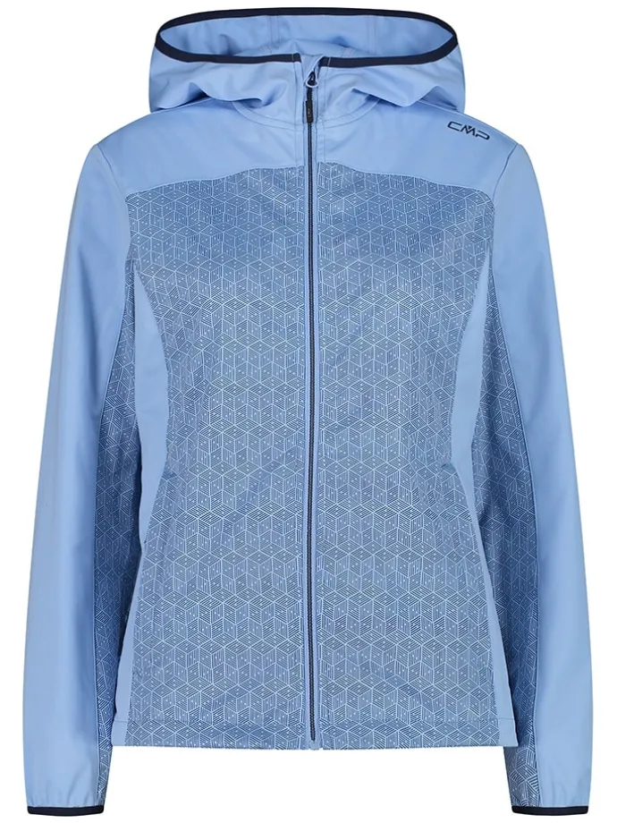 Softshelljacke in Hellblau