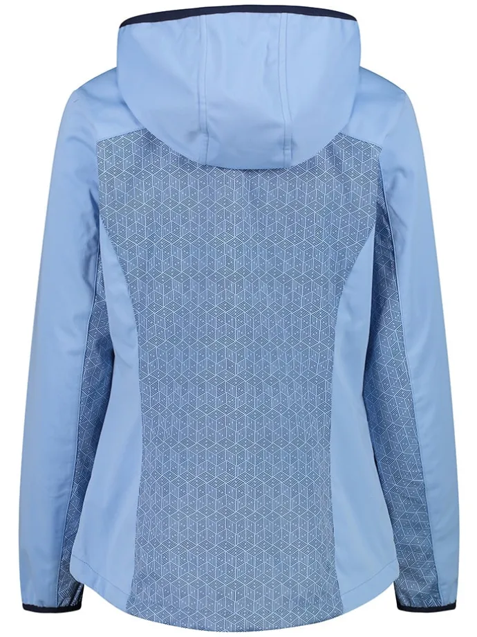 Softshelljacke in Hellblau