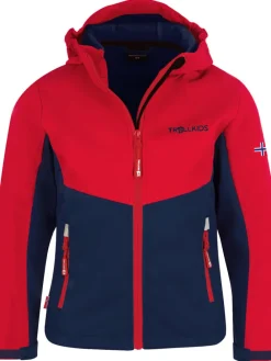 Softshelljacke "Kristiansand" in Dunkelblau/ Rot