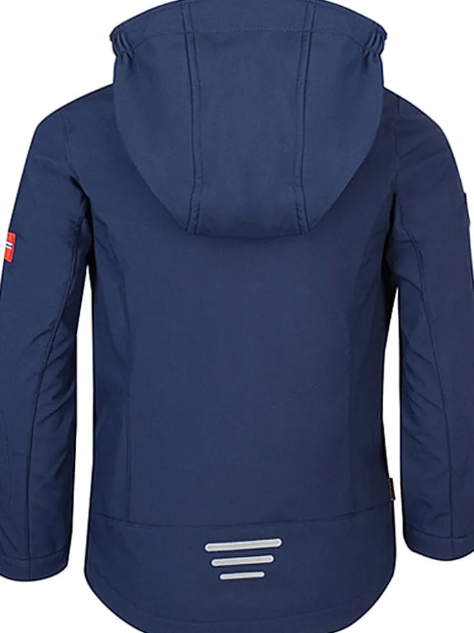 Softshelljacke "Oslofjord" in Dunkelblau/ Grün