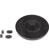 Solar Teichpumpe schwimmende Fontäne 4 Aufsätze D: 16cm in schwarz