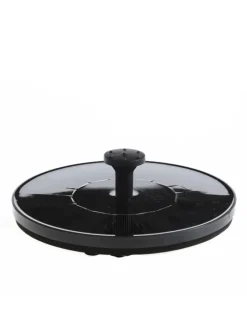 Solar Teichpumpe schwimmende Fontäne 4 Aufsätze D: 16cm in schwarz