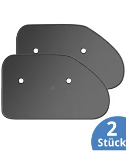 Sonnenschutz für Dreiecksscheiben 2er Pack in schwarz