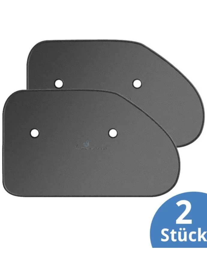 Sonnenschutz für Dreiecksscheiben 2er Pack in schwarz