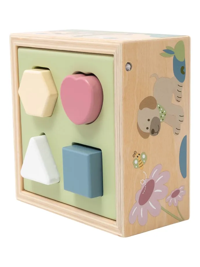 Sortierbox Holz in bunt