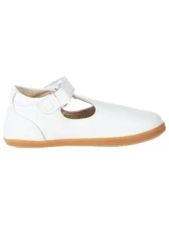 Spangenballerinas in Weiß
