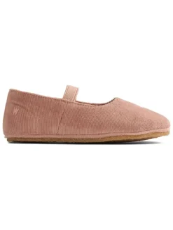 Spangenballerinas "Rosen" in Rosa