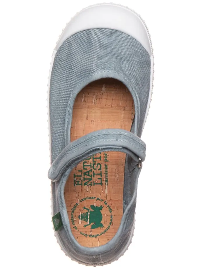 Spangenballerinas "Siringa" in Blau
