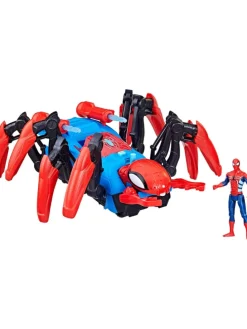 Spider-Man Marvel Krabbelspinne mit Wasserspritze + Projektile ab 4 Jahren rot
