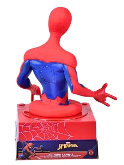 Spider-Man Wecker mit 3D Figur & LED Nachtlicht  in Rot