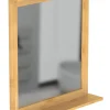 Spiegel in Hellbraun - (L)76,7 x (B)70,3 cm