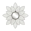 Spiegel mit Blumendekoin antique messing