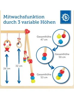 Spielbogen aus Holz in Mehrfarbig