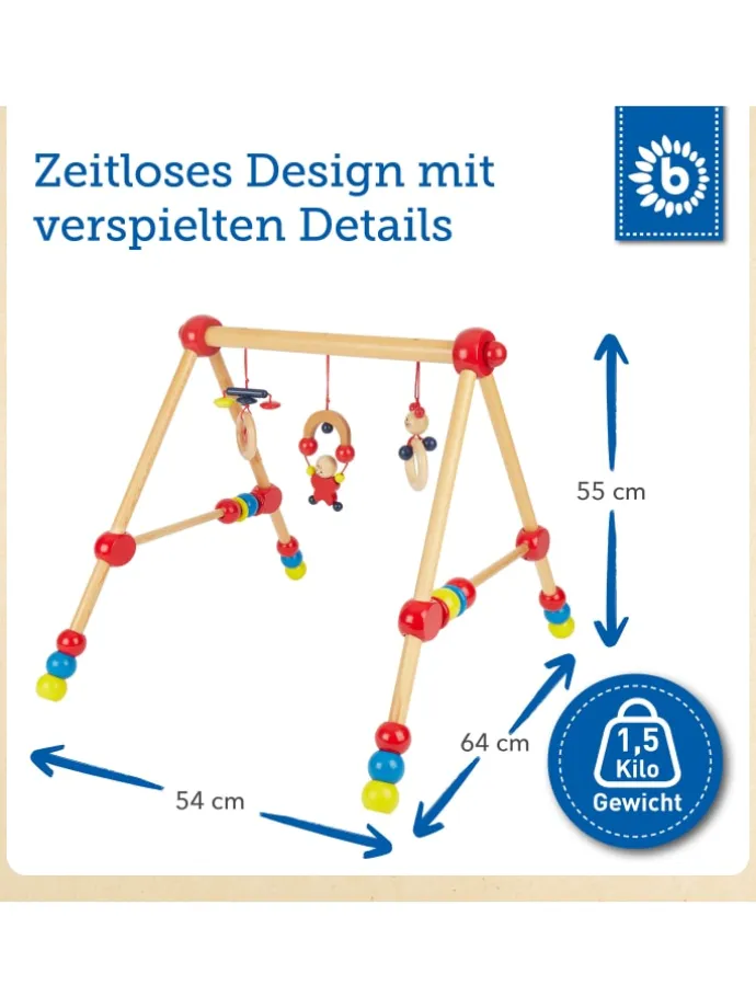 Spielbogen aus Holz in Mehrfarbig