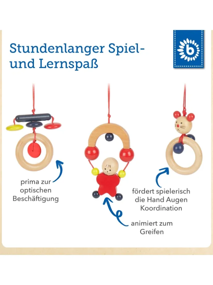 Spielbogen aus Holz in Mehrfarbig
