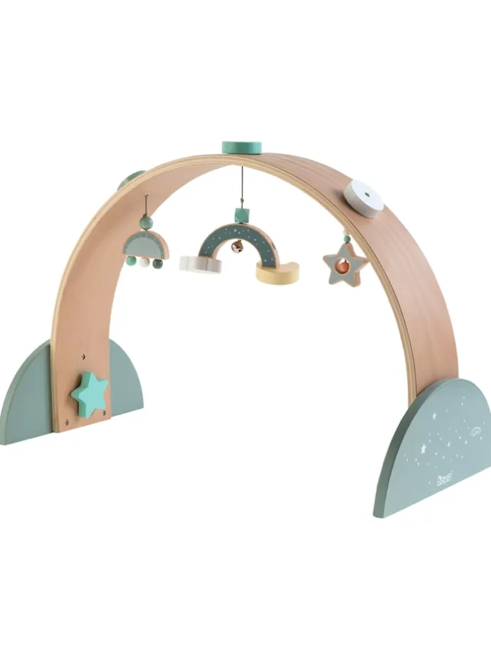 Spielbogen Baby Gym Spieltrapez aus Holz "space"