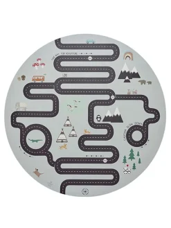 Spieldecke "Adventure" in Grau - Ø 112 cm