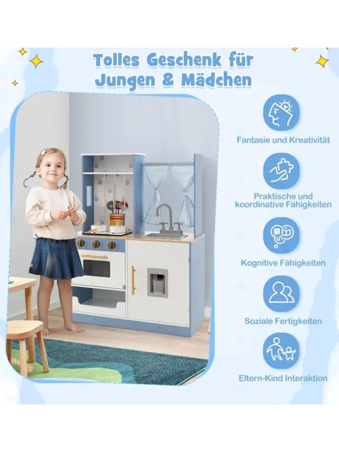 Spielküche ab 3 Jahren in Blau