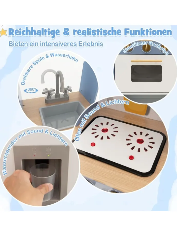 Spielküche ab 3 Jahren in Blau